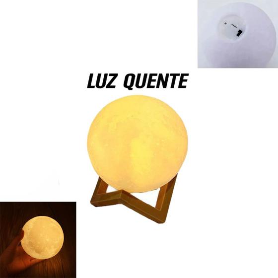Luminária Led Lua Cheia Decorativa Quarto Cenário Nicho mesa de