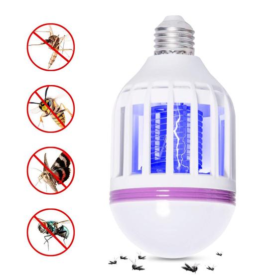 Imagem de Luminária Led Mata Mosquitos Pernilongos Uv Repelente