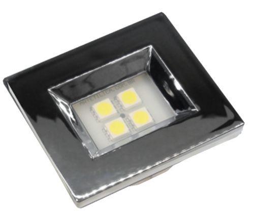 Imagem de Luminária Led Nuze Embutir Retangular 1,2W Cromado