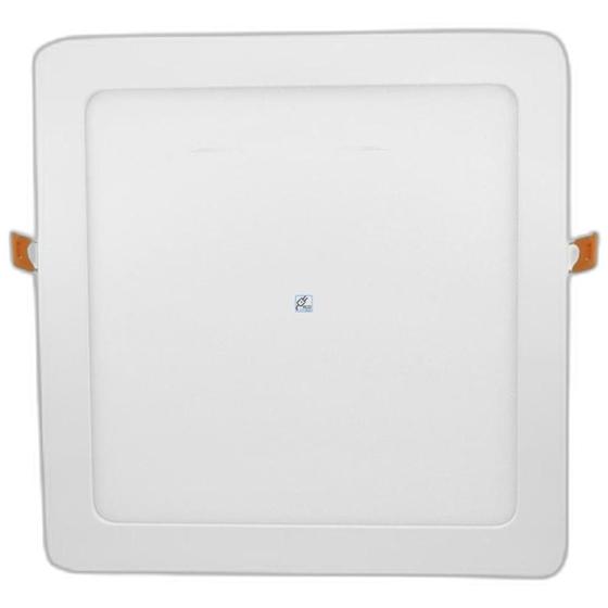 Luminaria Led Plafon Jng Embutir Quadrado 12w 3000k 17cm 54109