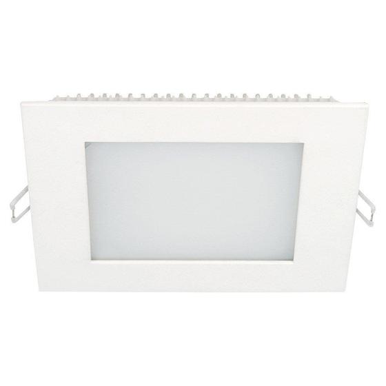 Luminaria Led Plafon Taschibra Embutir Quadrado 12w 6500k 17cm 15090178