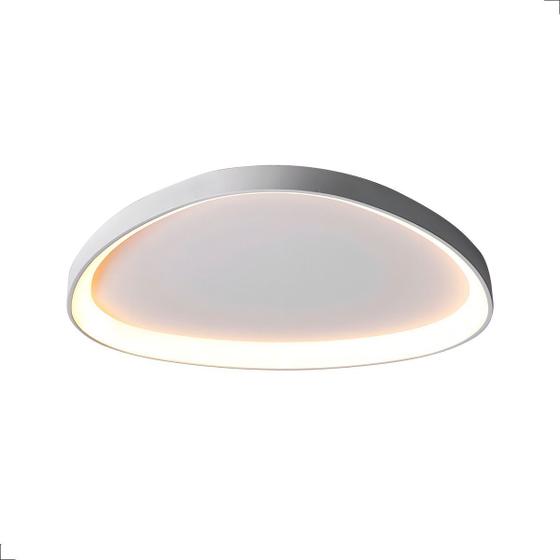 Imagem de Luminária Led Plafon Teto Seixos Moderno Sobrepor 33w Branco