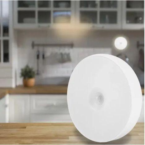 Imagem de Luminaria Led Redondo C/Sensor Movimento Recarregavel Usb