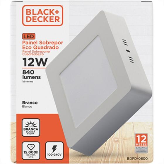 Imagem de Luminaria Led Sob Quad 12W 6500K 16Cm B_D Eco