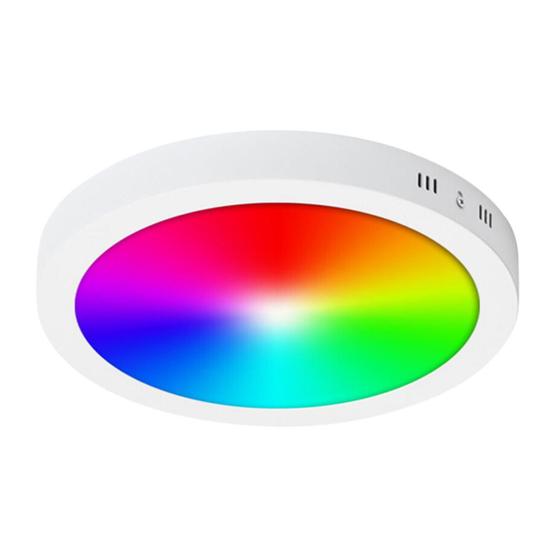 Imagem de Luminária Led Sobrepor Inteligente Redondo WI-FI 18W RGB+W