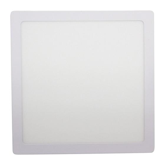 Luminaria Led Sobrepor Quadrado 18w 6500k Economax KIAN Luminária