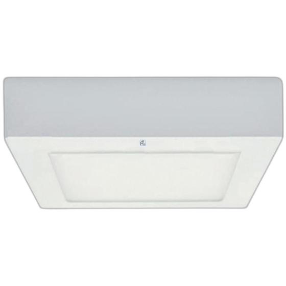 Luminaria Led Sobrepor Quadrado 24w 6000k 28,5cm Kian Luminária