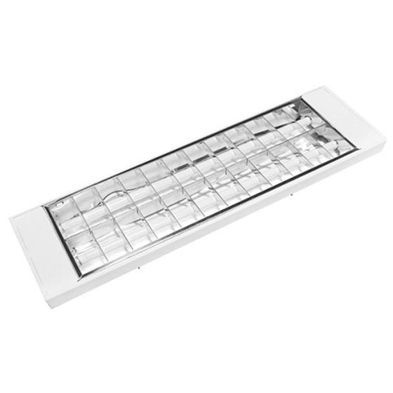 Luminária Led Sobrepor tipo calha ECP com Aleta( sem Lâmpada) Menor preço em Luminária Led Sobrepor tipo calha ECP com Aleta( sem Lâmpada)