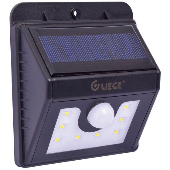 Imagem de Luminária LED Solar Parede 1,6W 40Lm Liege