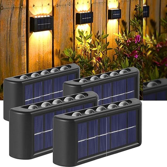 Imagem de Luminaria Led Solar Parede Externa Prova D'água KA-L1977 Kapbom