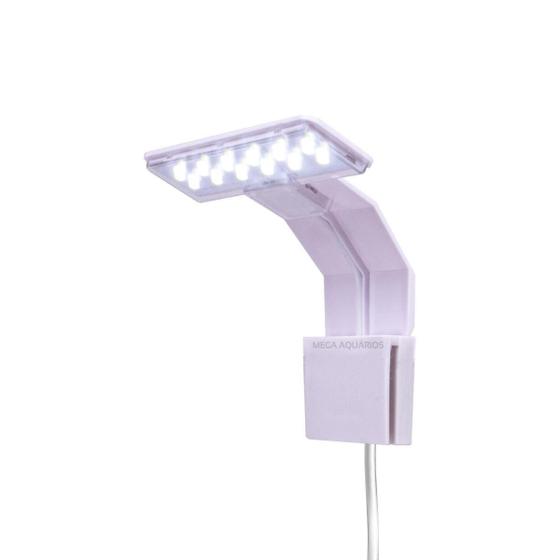 Imagem de Luminária Led Soma X3 Branca Vidro Aquário 110V 220V Bivolt