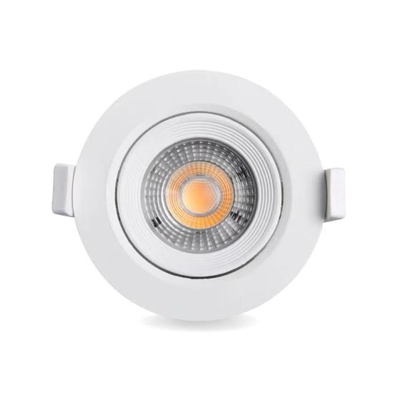 Luminária Led Spot 7W Redondo Quadrado Embutido Branco Frio Quente