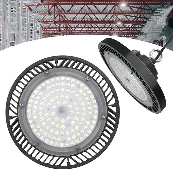 Luminária Led Ufo 150w HighBay Ip67 Galpão BIVOLT FRIO 6500K RY