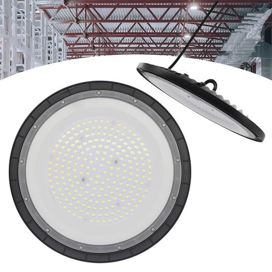 Luminária Led Ufo 150w HighBay Ip67 Galpão BIVOLT FRIO 6500K RY