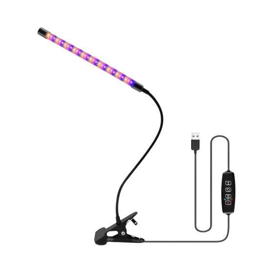 Imagem de Luminária LED USB de Espectro Completo para Plantas - Crescimento de Mudas e Flores - 30 a 150cm