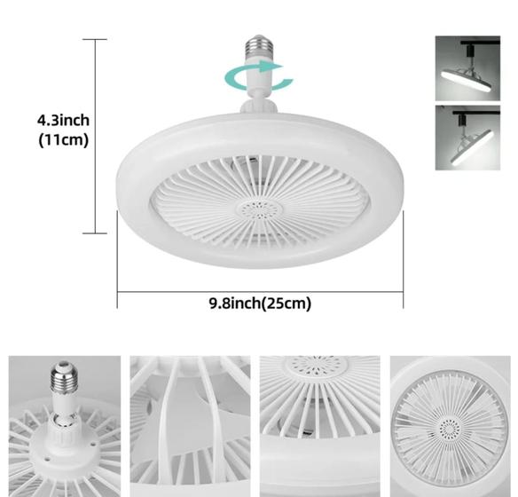 Luminária Led Ventilador teto Silencioso e confortavel - craus