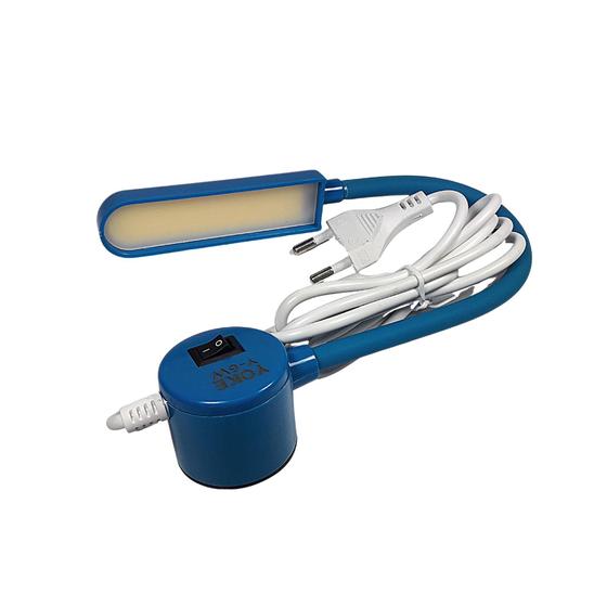 Luminária Led Yoke Azul Com Imã Haste Flexível Para Máquinas De Costura Luminária Magazine Luiza