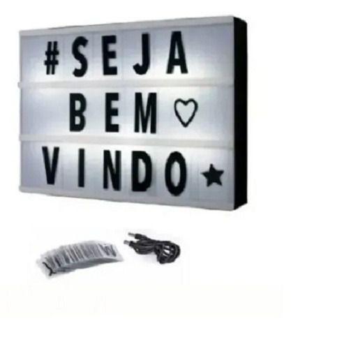 Imagem de Luminária Letreiro de Cinema Light Box Led 96 Letras Números Ícones