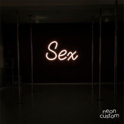 Imagem de luminaria letreiro Neon Led Sex 50x30 luminoso decoração p/ selfie