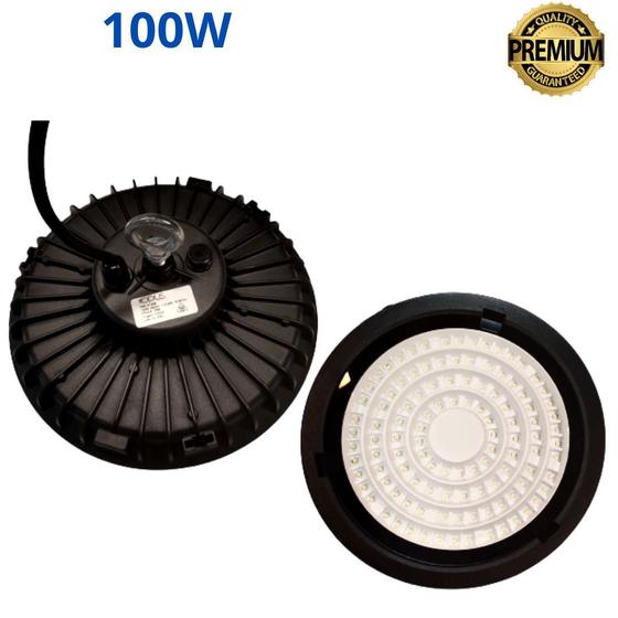 Luminária Low Bay UFO 100W 6500K Opus Led OPUSLED Luminária