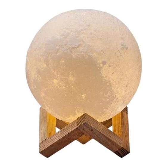Imagem de "Luminária Lua Cheia 3D: Magia em Casa!"