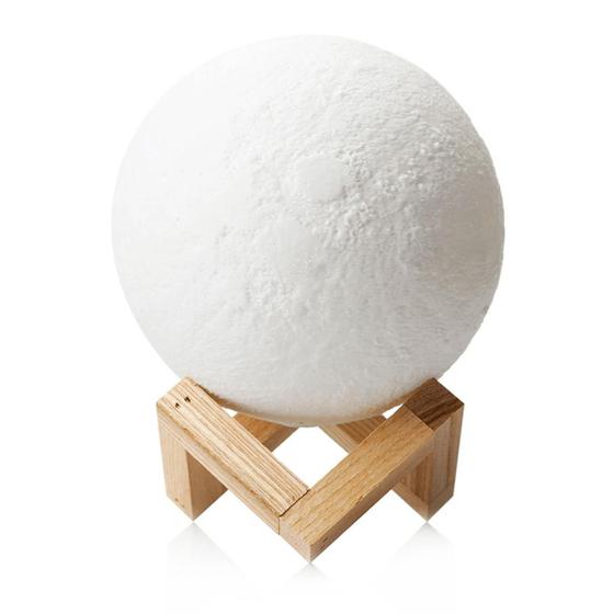 Imagem de Luminária Lua Cheia Colorido Abajur Led Usb Touch 14cm