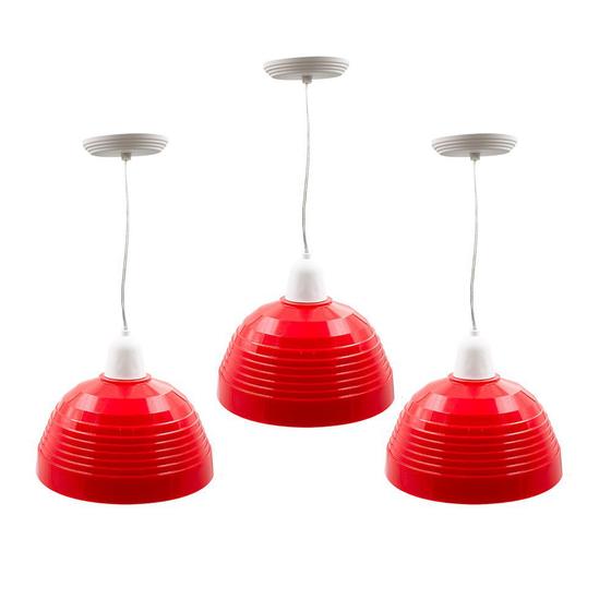 Luminária Lustre Pendente Meia Lua Esfera Bola Área Externa