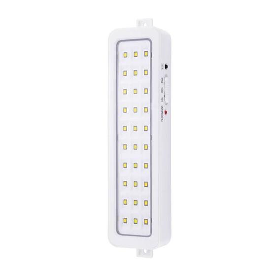 Luminária Luz Emergência 30 Leds Elgin Bivolt Recarregável Luminária