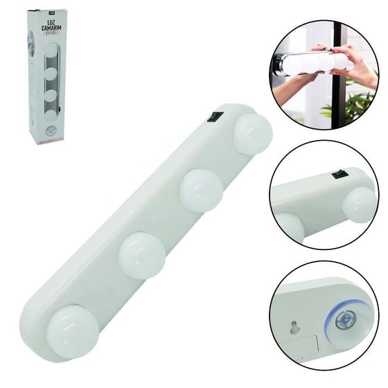 Imagem de Luminária/Luz Led Camarim Portátil Para Espelho Com Ventosa