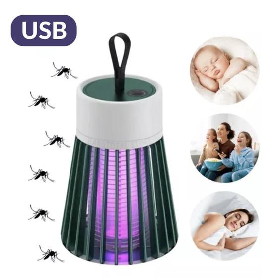 Imagem de Luminária Mata Mosquitos Led Usb Insetos E Pernilongos