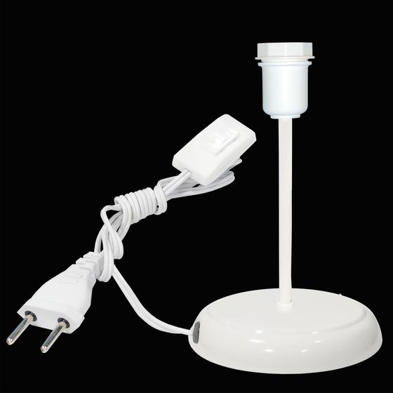 Imagem de Luminária Mesa Abajur Classic Branco P/LED Use a Sua Cúpula
