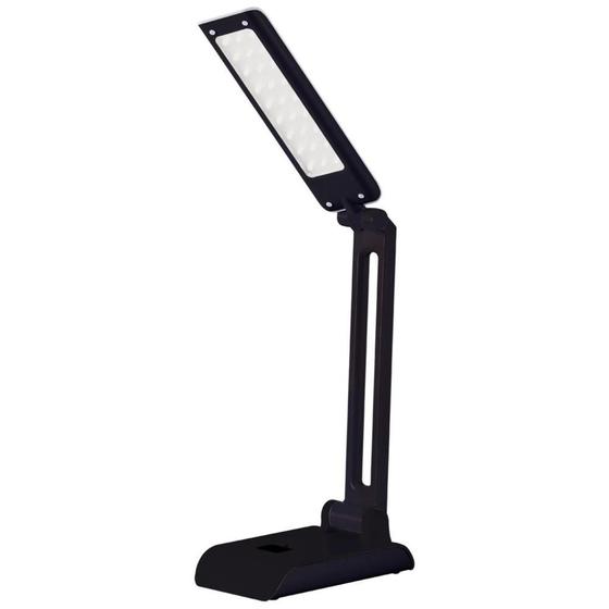 Luminária Mesa Led Bronzearte Pelicano 4W Bivolt Preto Menor preço em Luminária Mesa Led Bronzearte Pelicano 4W Bivolt Preto