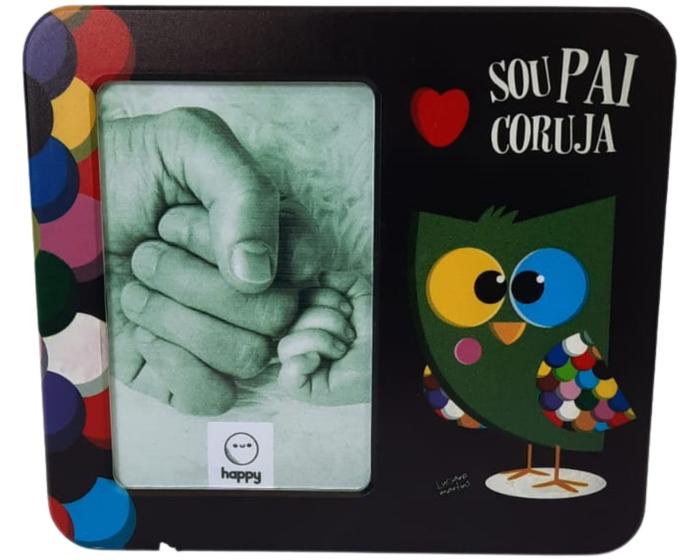 Imagem de Luminária Mesa Porta Retrato Pai Coruja Decoração Presente Presentear Dia dos Pais Decoração Quarto Sala Escritório