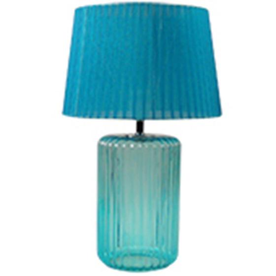 Imagem de Luminaria mesa vidro/metal big bottle base azul