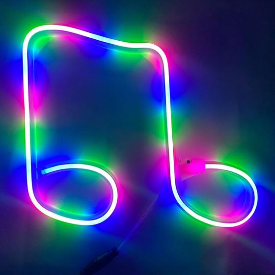 Luminária Neon Led Parede Luz Cabo Incluso 110v Modelos Taizhou