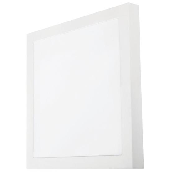 Imagem de Luminária Painel De Teto 18W Sobrepor Quadrada Led 6500K Branco Frio Forro Pvc Gesso Quarto Cozinha Sala Banheiro