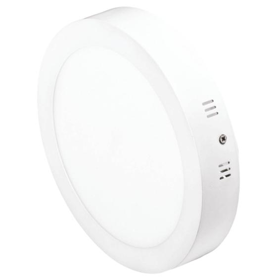 Imagem de Luminária Painel De Teto 24W Sobrepor Redonda Led 6500K Branco Frio Forro Pvc Gesso Quarto Cozinha Sala Banheiro