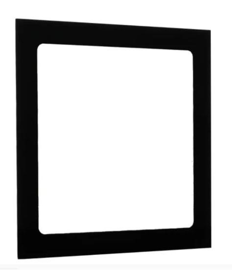 Imagem de Luminaria Painel Led Preto 25w Embutir Quadrada 3000K Slim