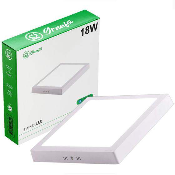 Luminária Painel Plafon Led 18W Quadrado Redondo Sobrepor Menor preço em Luminária Painel Plafon Led 18W Quadrado Redondo Sobrepor