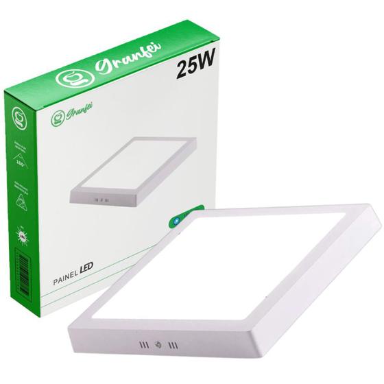 Luminária Painel Plafon Led 25W Quadrado Sobrepor 6500K Menor preço em Luminária Painel Plafon Led 25W Quadrado Sobrepor 6500K
