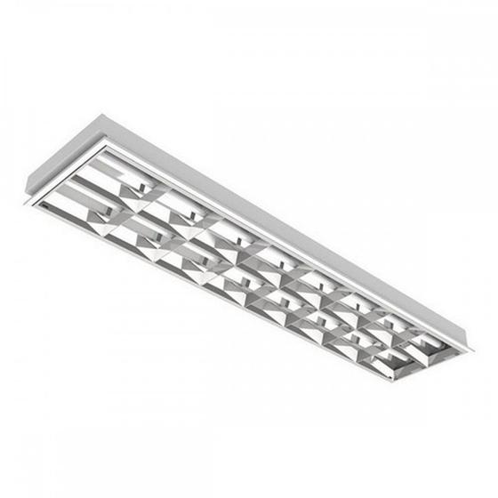 Imagem de Luminaria Para Lampada Led Aletada Lmp 2 Lampadas 60Cm 4009