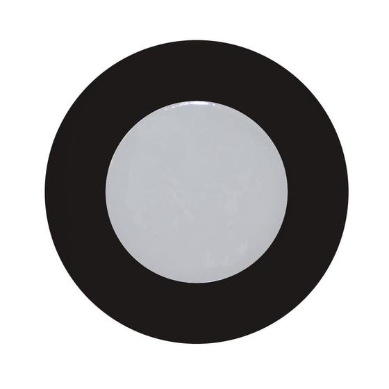 Luminária para Móvel Preto LED Luz Branco Quente Bivolt Diodo