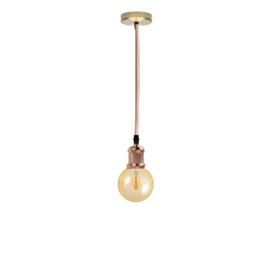 Imagem de Luminária Pendente Com Lâmpada Globo Led G95 2300K
