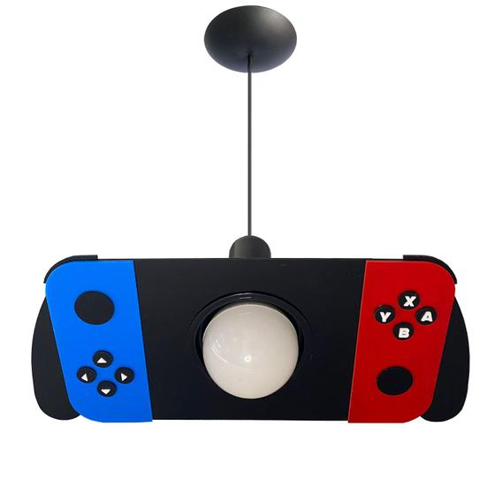 Luminária Pendente Controle Switch Video Game Teto Menor preço em Luminária Pendente Controle Switch Video Game Teto