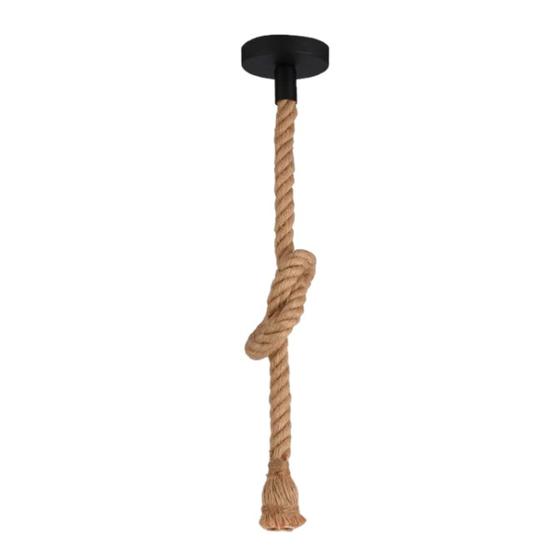 Imagem de Luminária Pendente Corda Rústico Sisal 1,50 Metros
