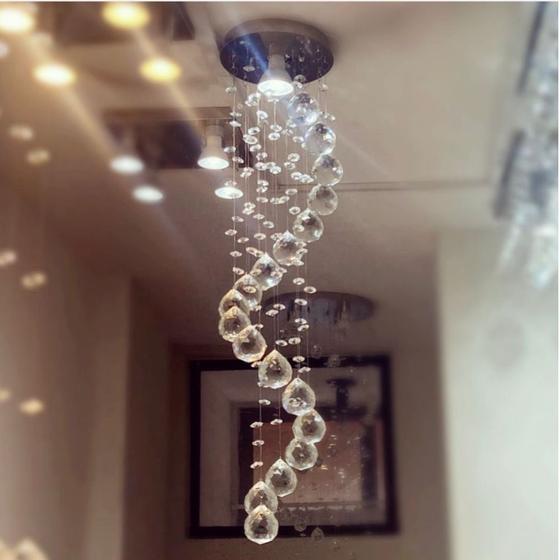 Imagem de Luminária Pendente Espiral K9 com 60cm de Altura Para Quarto