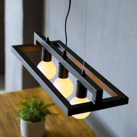 Luminária pendente Estilo Industrial GDD Móveis Luminária