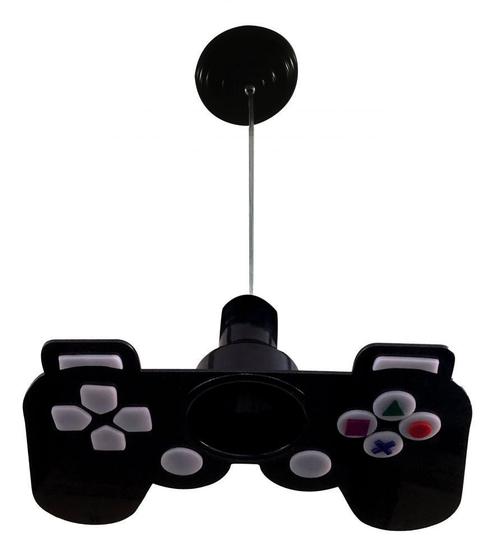 Luminária Pendente Infantil Controle Vídeo Game - Quarto Menor preço em Luminária Pendente Infantil Controle Vídeo Game - Quarto