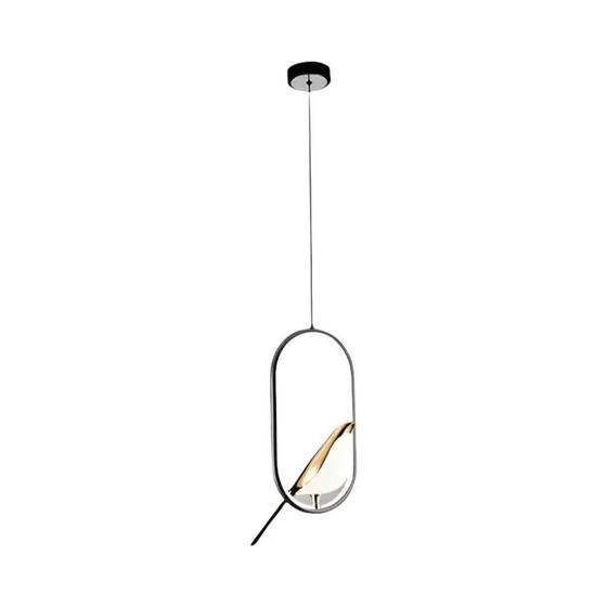 Imagem de Luminária Pendente LED Magpie - Preto e Prata - para Quarto - AC85-265V