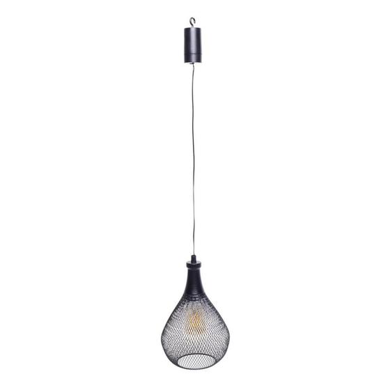 Imagem de Luminaria Pendente Lustre de Metal Preto para Decoração